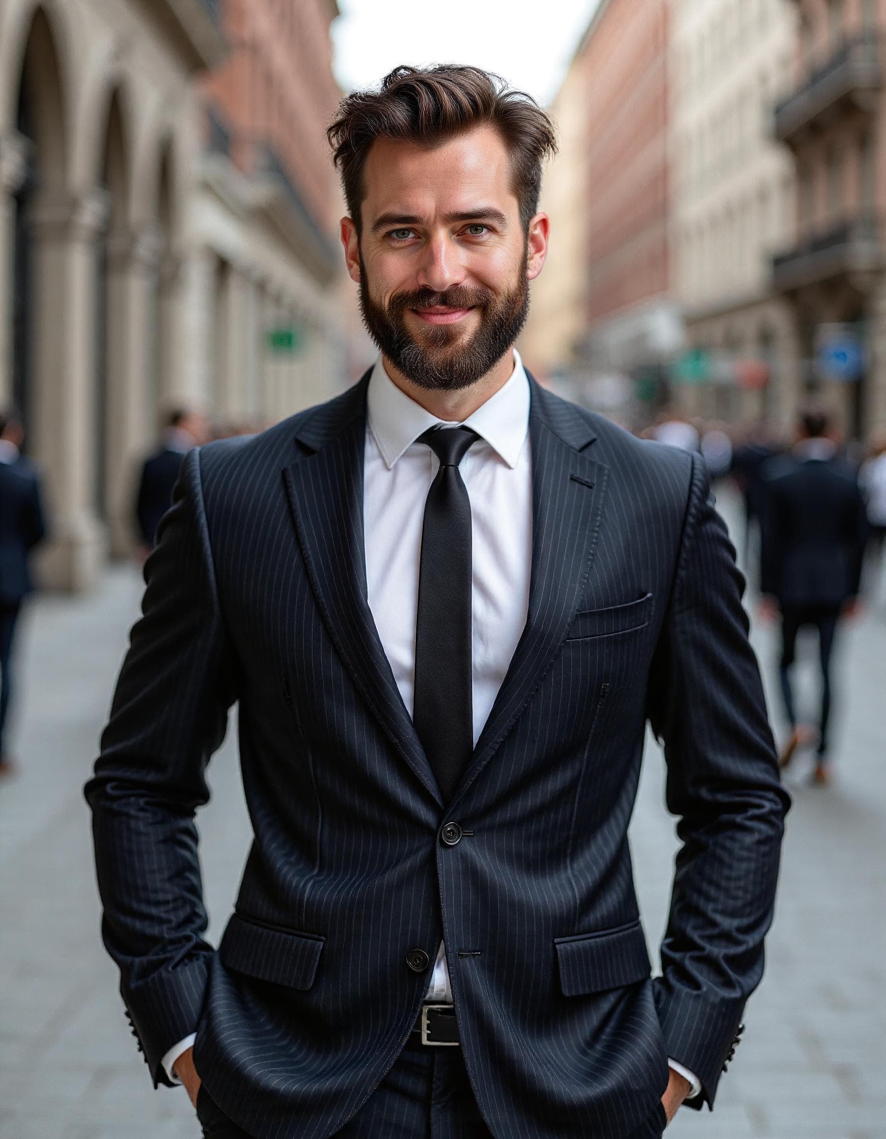 AI-generated LinkedIn headshot example